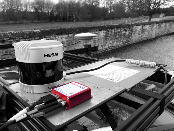 OXTS xNAV650 GNSS/INS and Hesai LiDAR